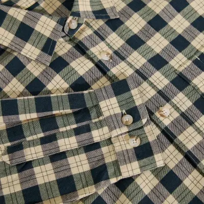 Chemise Polar Mitchell LS Shirt – teal / butter — photo 3