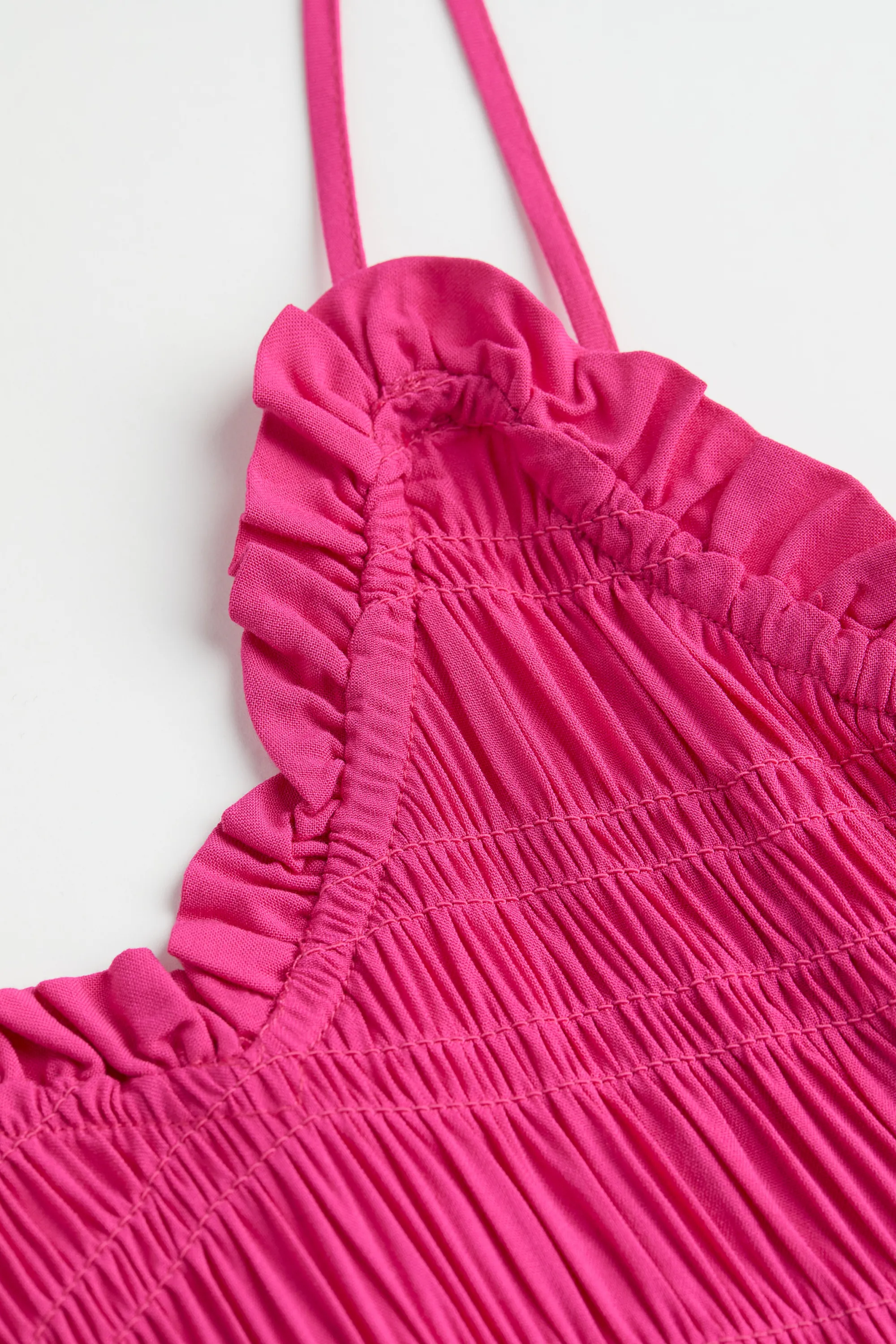 Robe à smocks - Rose