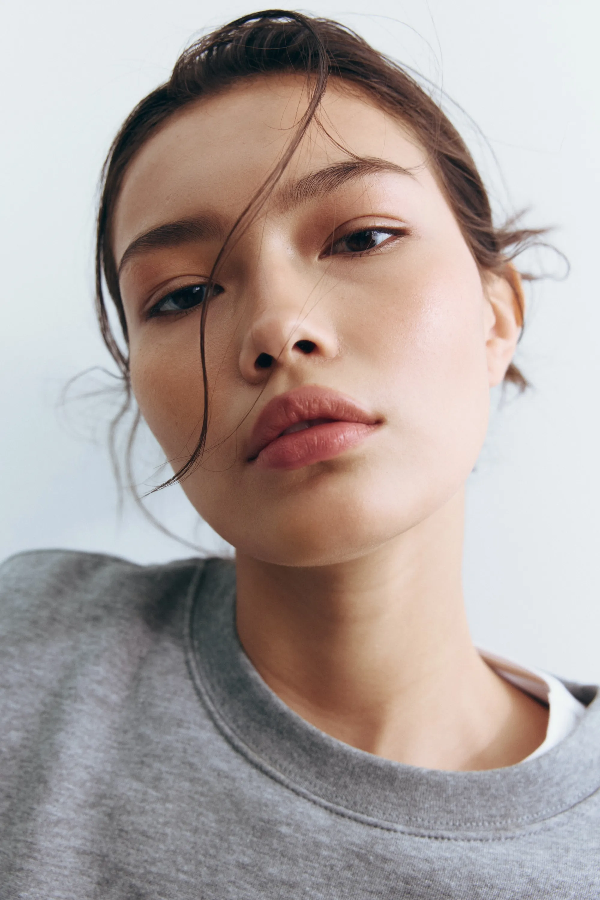 Sweat oversize - Gris chiné