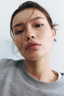 Sweat oversize - Gris chiné — photo 1