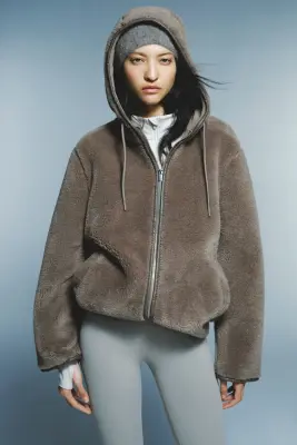 Veste à capuche - Beige foncé — photo 1