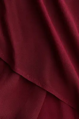 Blouse façon cape - Rouge foncé — photo 5