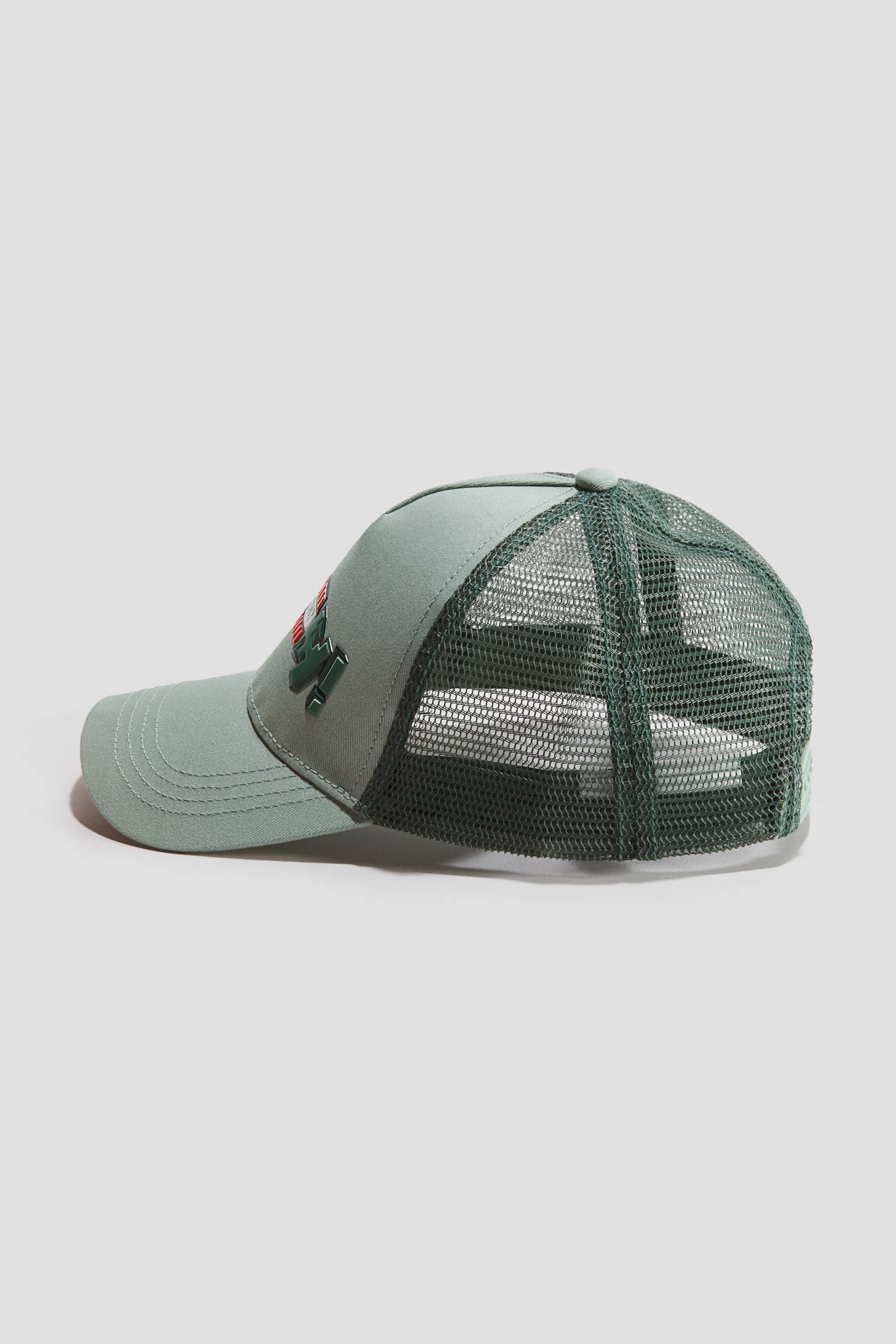 Casquette trucker avec motif - Vert ancien/Minecraft
