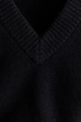 Pull sans manches Relaxed Fit - Noir — photo 4