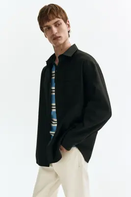 Chemise Relaxed Fit - Noir — photo 4