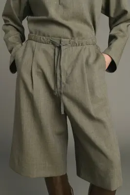 JUPE-CULOTTE LOUISON VERT DE GRIS — photo 3