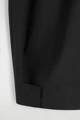 PANTALON À PLIS FUSELÉ WORKWEAR - NOIR — photo 4