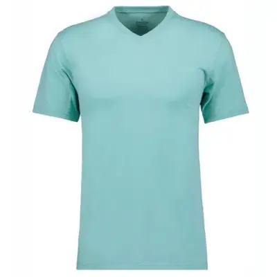 RAGMAN TEE SHIRT COL V GRANDE LONGUEUR Vert pâle — photo 1
