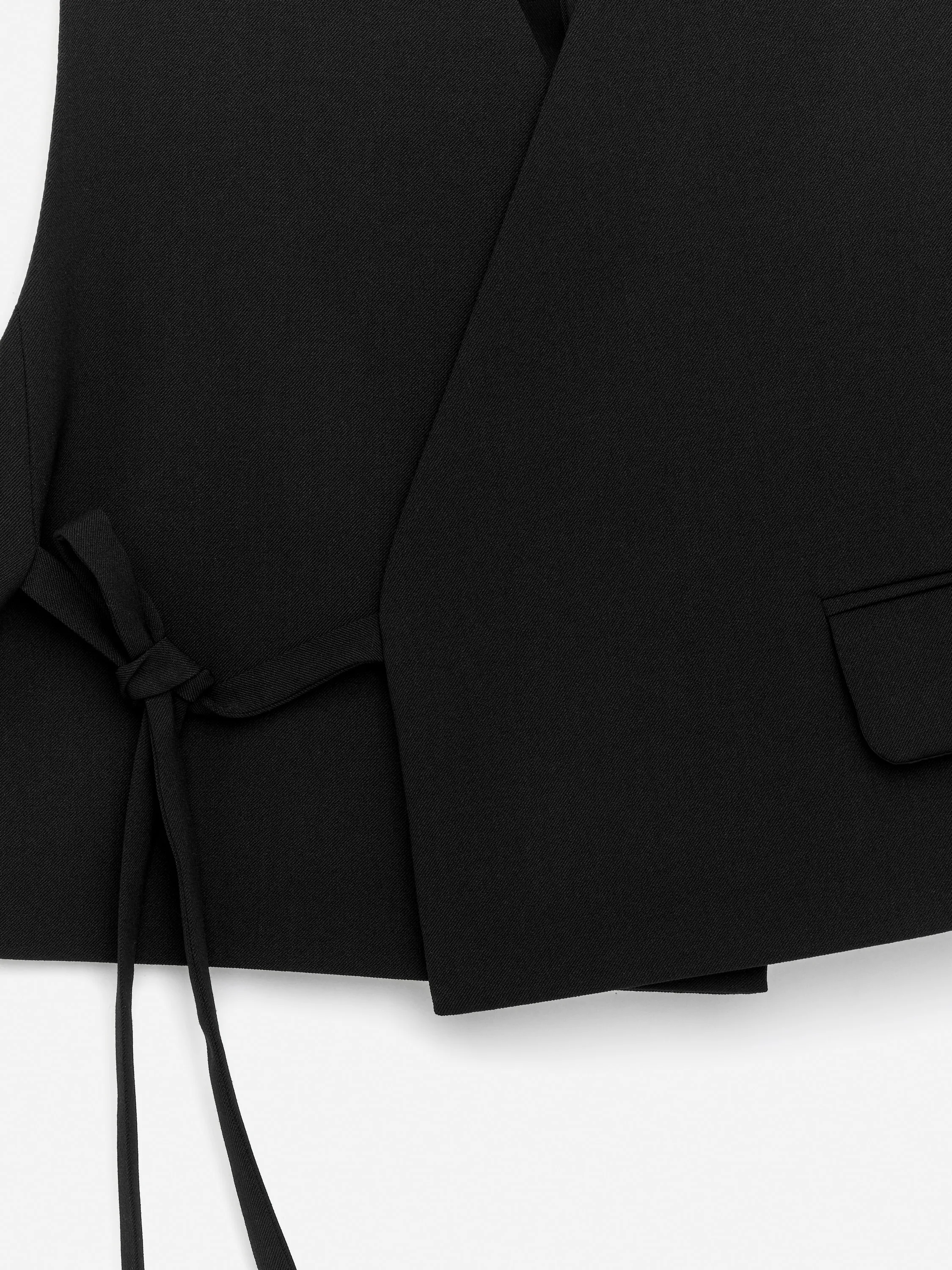 Gilet raccourci - Noir