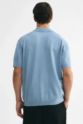 Polo Regular Fit - Bleu ancien clair — photo 3