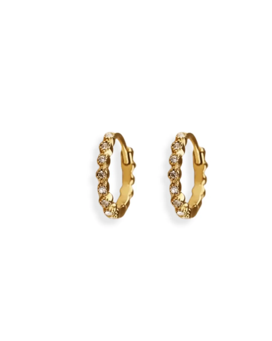 Boucles d'oreilles Birma Blanc