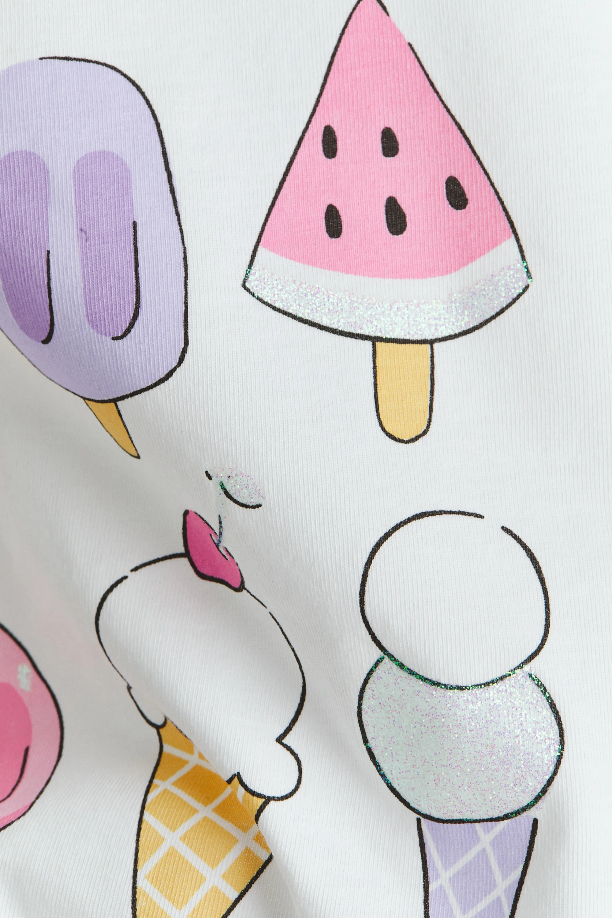 T-shirt imprimé - Blanc/glace