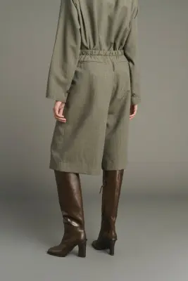 JUPE-CULOTTE LOUISON VERT DE GRIS — photo 4