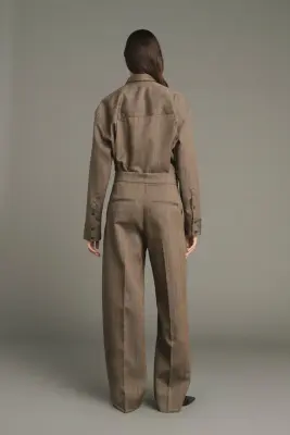 PANTALON JOCELYN MARRON/PARME — photo 2