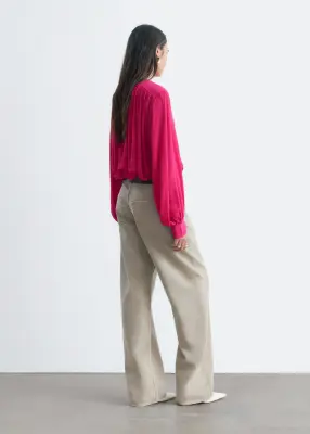 Blouse froncée - Rose — photo 5