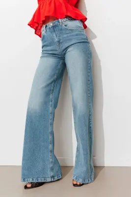 Jean flare délavé Femme — photo 5