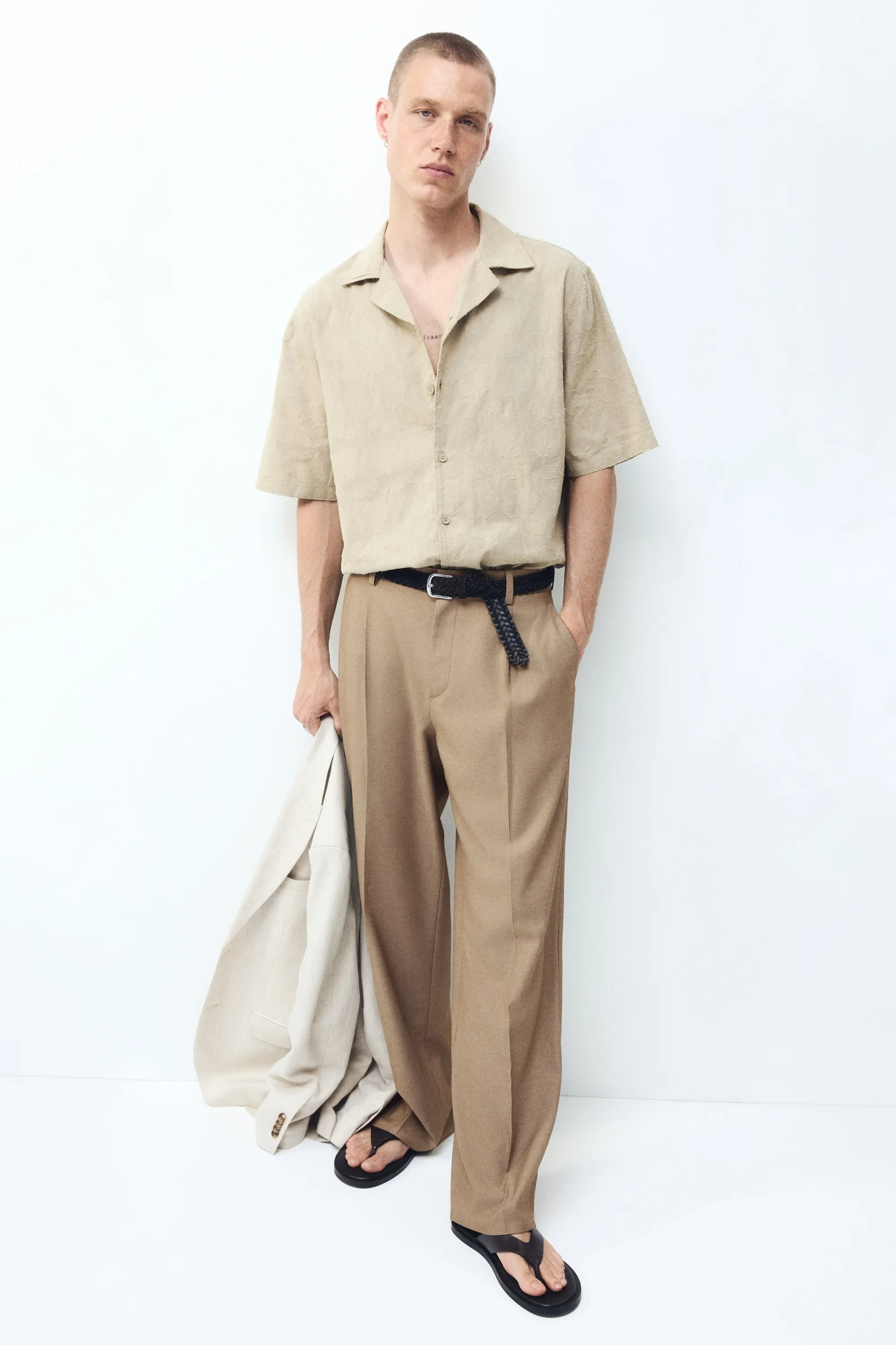 Pantalon chic Loose Fit - Beige