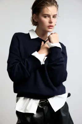 Pull - Bleu marine — photo 1