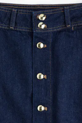 Jupe en denim - Bleu denim foncé — photo 2