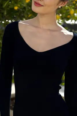 Vanessa Knit Dress - Black — photo 2
