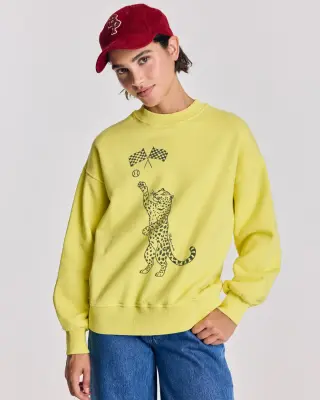 Sweat-shirt Virgile jaune — photo 1
