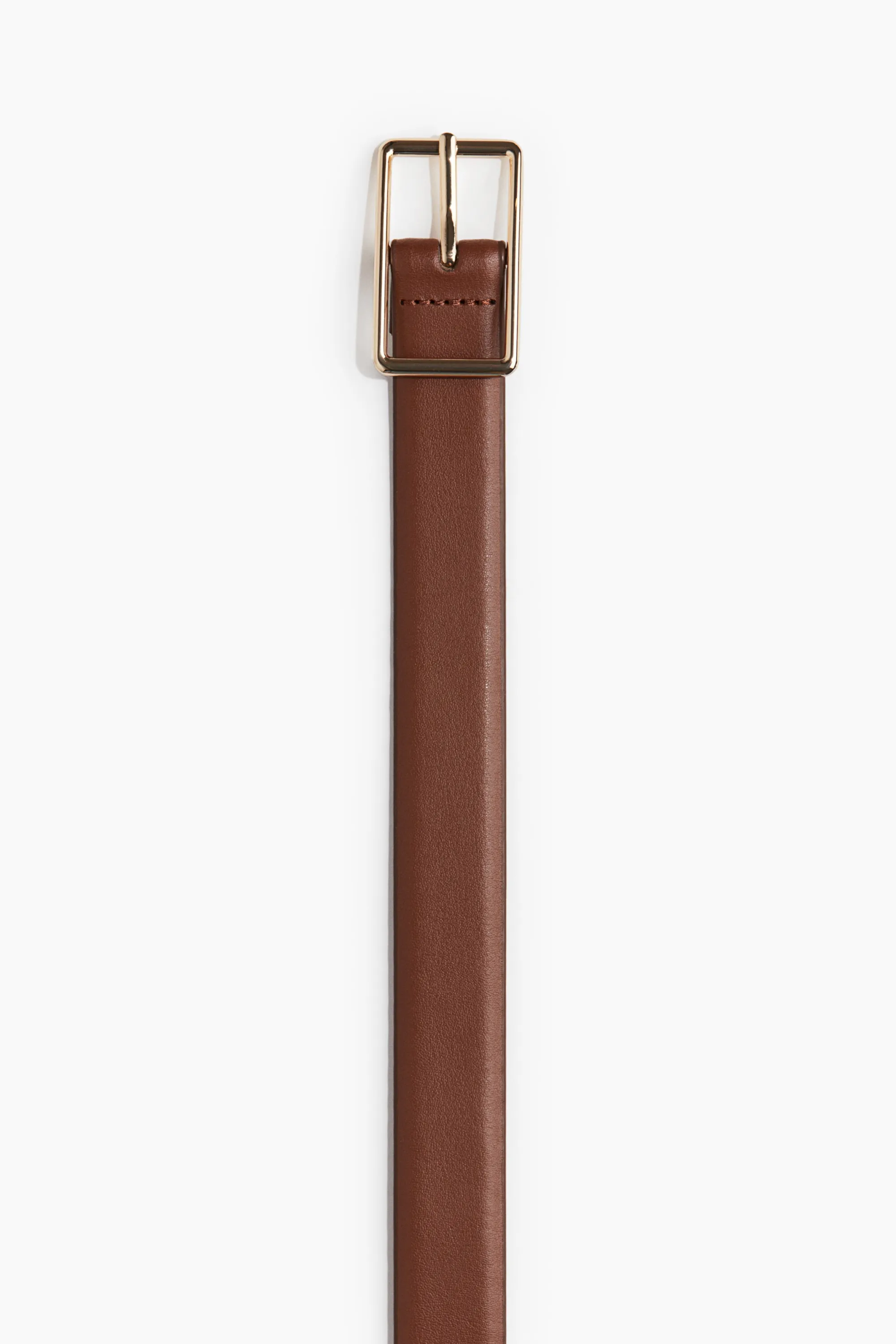 Ceinture en cuir fendu - Marron