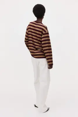 Top avec poche - Bordeaux/rayé — photo 2