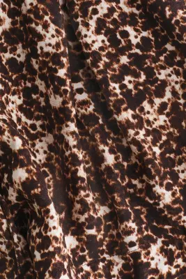 Short avec cordon de serrage - Marron/motif — photo 2
