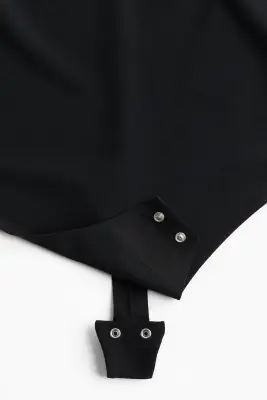 Body string Light Shape en microfibre - Noir — photo 2