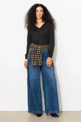 Pull fin et pailleté Femme — photo 3