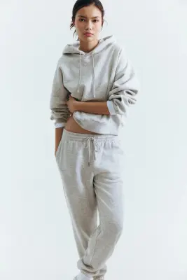 Hoodie - Gris clair chiné — photo 2