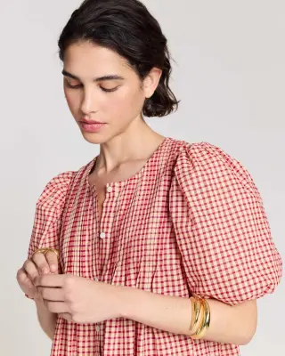 Robe Lavanda vichy jaune et rouge — photo 2