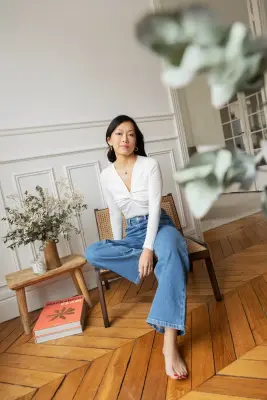 Jean wide Audrey - bleu denim — photo 5