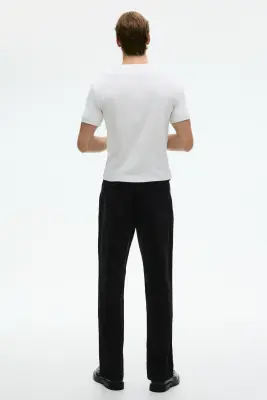 Pantalon Regular Fit en velours côtelé - Bleu foncé — photo 2