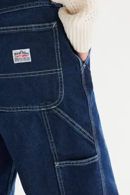 Loose Carpenter Jeans - Bleu denim foncé — photo 3