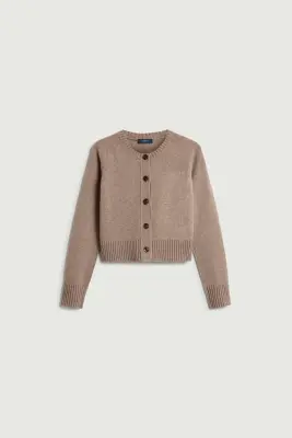 CARDIGAN VIRGINIA BEIGE CHINÉ — photo 5