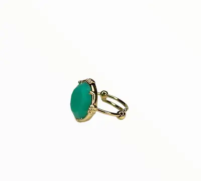Bague ronde Chrysoprase - Au Fil de LO — photo 3