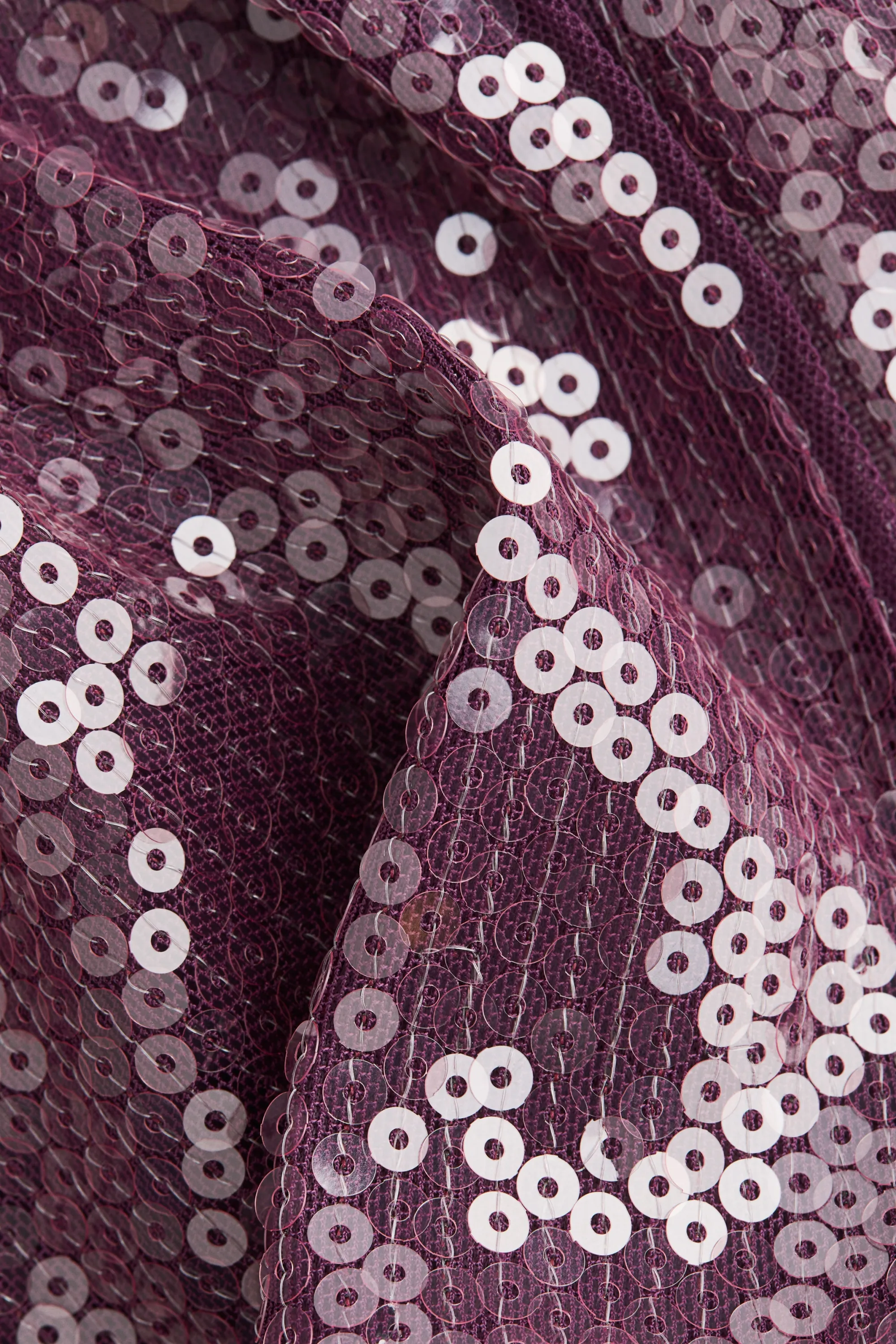 Crop top à sequins - Violet foncé