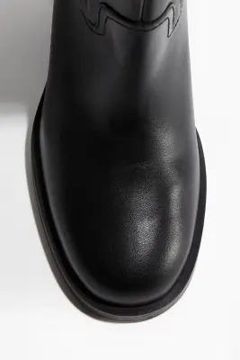 Bottes de hauteur genou - Noir — photo 2