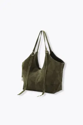 Grand sac en cuir suédé Femme — photo 1
