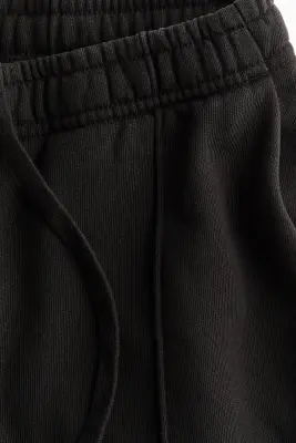 Pantalon jogger en coton - Noir — photo 5