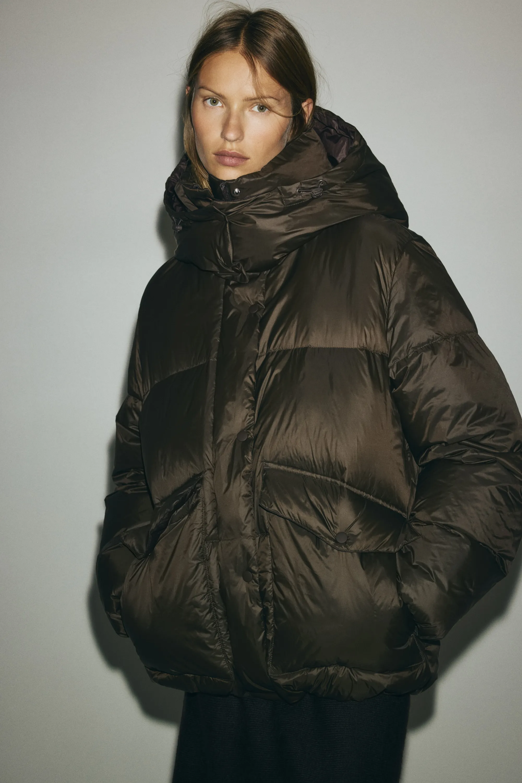 Doudoune en duvet - Marron foncé