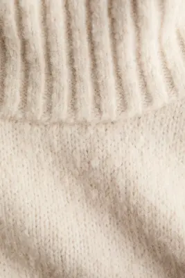 Pull sans manches avec col cheminée - Beige clair — photo 4