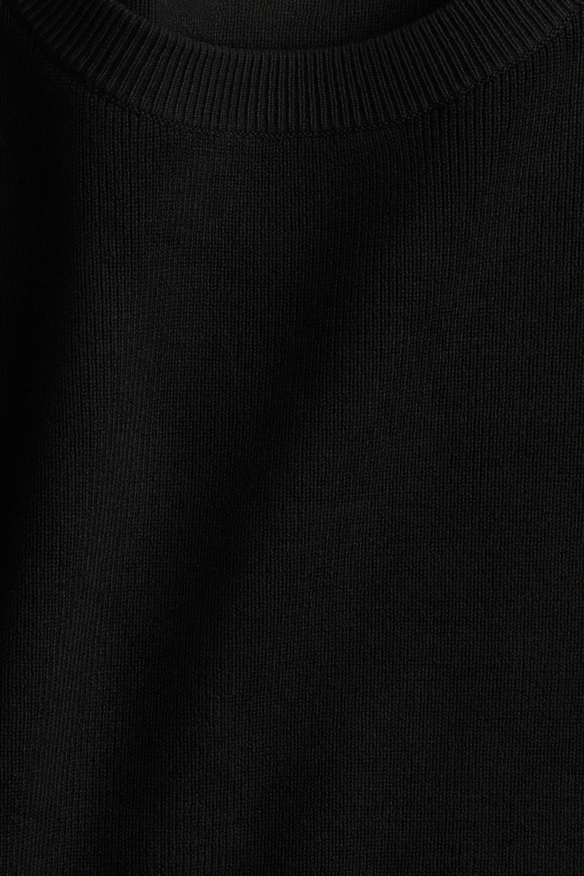 T-shirt en maille fine - Noir
