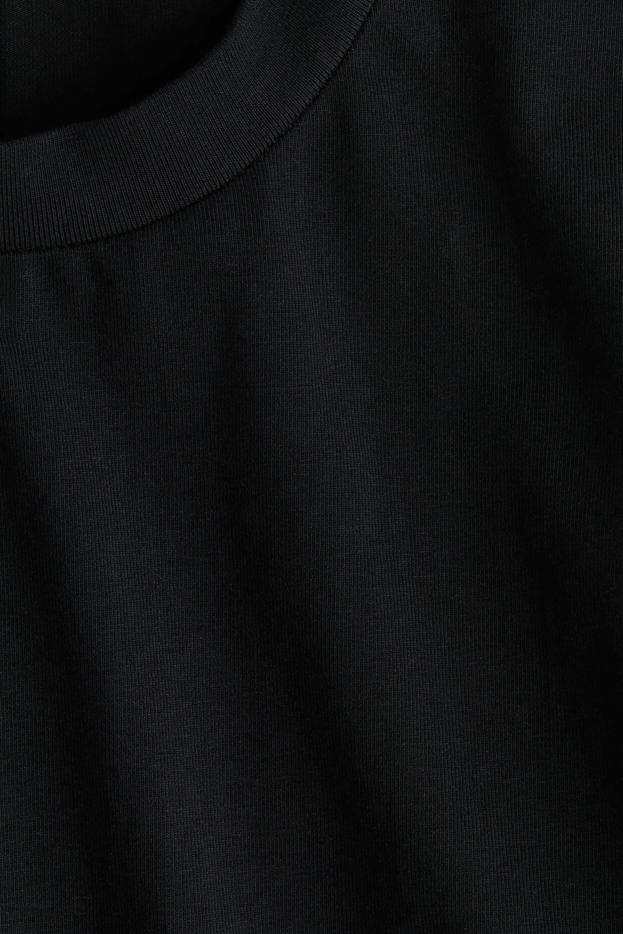 Robe à manches courtes en jersey - Noir