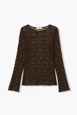 T-shirt en dentelle Femme — photo 1