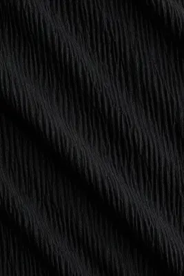 Pantalon froissé avec cordons de serrage - Noir — photo 4