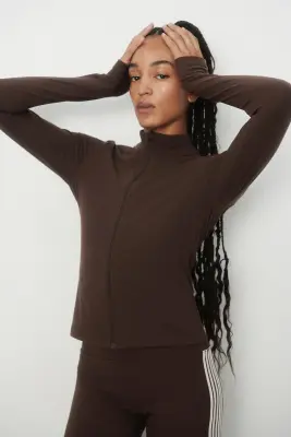 Veste de sport zippée SoftMove™ - Moka chocolat — photo 1