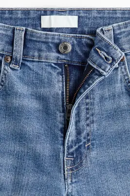 Flared Regular Waist Ankle Jeans - Bleu denim clair — photo 3