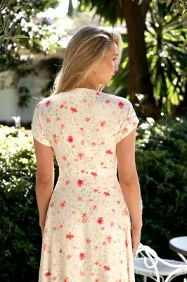 Melissa Wrap Dress - Multifloral — photo 12
